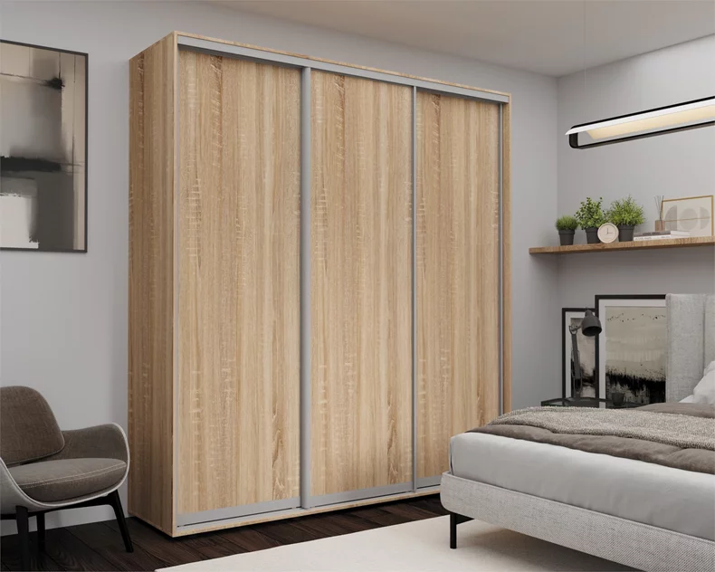 Image Dulap cu uși glisante Nex Home, 220x60x240 cm, Sonoma