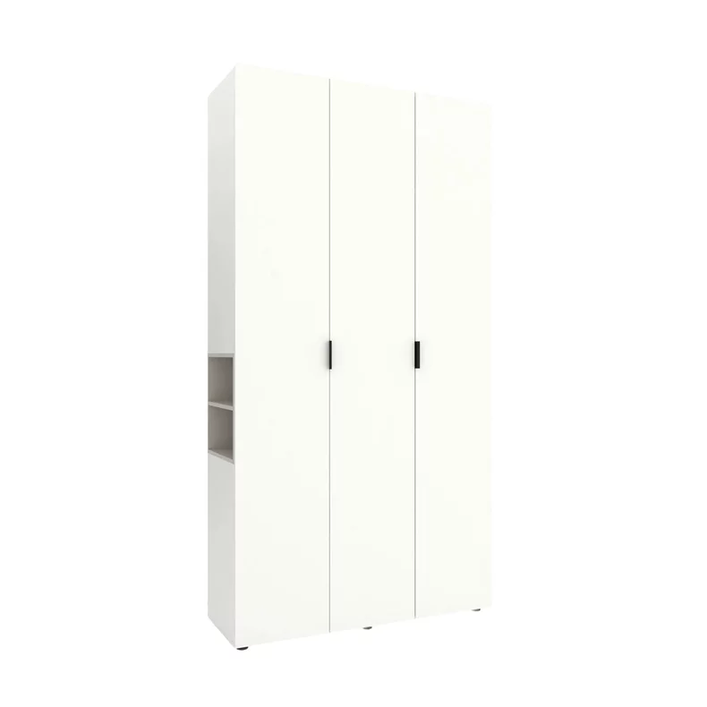 Image Dulap cu usi batante Nex Home A015L, White Snow/Cashmere