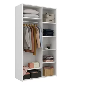 Image Dulap cu usi glisante Nex Home, Oglinda,120x60x240 cm, Alb