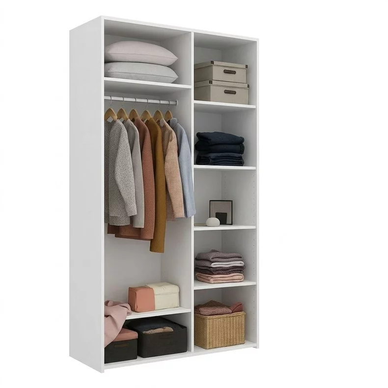 Image Dulap cu usi glisante Nex Home, Oglinda,120x60x240 cm, Alb