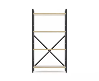 Стеллаж Nex Loft 1100x600x240 mm, 4 rafturi,  Anthracite/ Oak Artisan