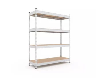 Стеллаж Nex Titan 1800x1200x400 mm, 4 полки, оцинкованный