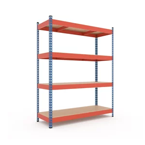 Image Стеллаж Nex Titan 1800x1200x500 mm, 4 rafturi Blue/Orange