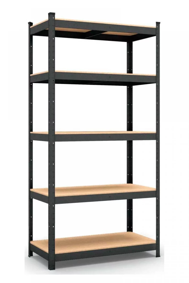 Image Стеллаж Nex Budget 2000x1000x400 mm, 5 полок, Antracit
