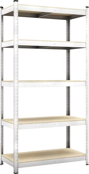 Image Стеллаж Nex Budget 1800x900x400 mm, 5 полок, оцинкованный