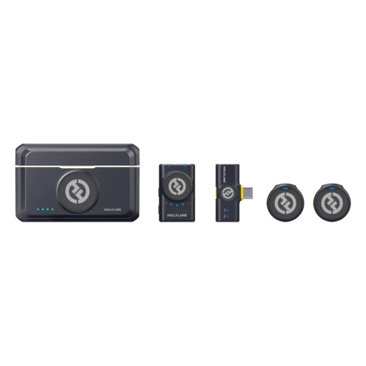 Беспроводной микрофон Hollyland Lark M2 Mini Combo Shine Charcoal