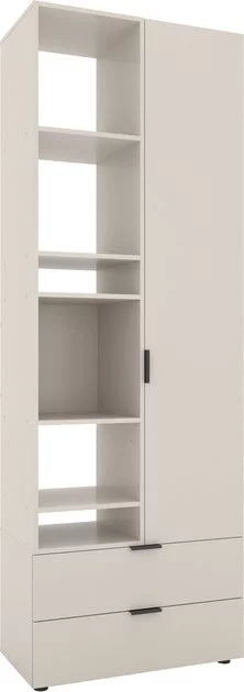 Dulap cu usi batante Nex Home A001L, 800x420x2300 mm, Cashmere