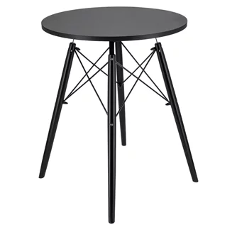 Masă de bucătărie Jumi stil stil scandinav, Black