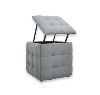 Puf Transformer 5 scaune in 1 Nex Home N53, Gray Teddy