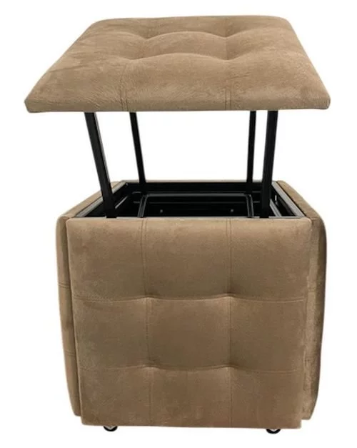 Image Puf Transformer 5 scaune in 1 Nex Home N2, Light brown