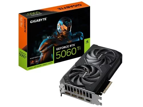 Image Placă video GIGABYTE GeForce RTX 5060 Ti WINDFORCE MAX OC 8G