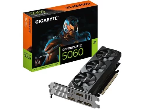 Image Placă video GIGABYTE GeForce RTX 5060 OC Low Profile 8G Black