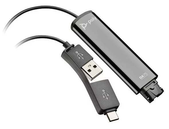 Image USB-адаптер Poly DA75 USB to QD, Black
