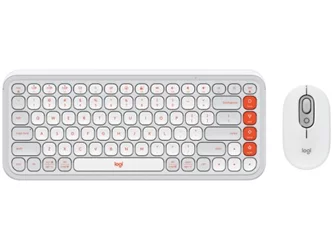 Set Logitech POP Icon Combo White/Orange