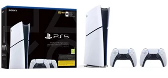 Consolă de jocuri Sony PlayStation 5 Slim Digital Edition 825GB with 2x DualSense White