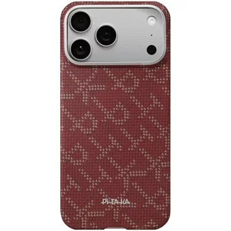 Чехол PITAKA Ultra-Slim Aramid с MagSafe для iPhone 17 Pro — Red/Gold
