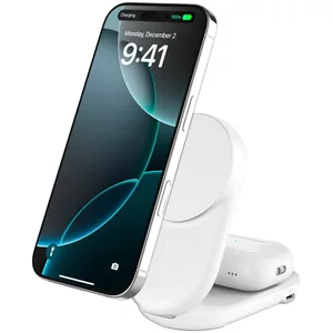 Image Беспроводная зарядка BELKIN Qi2 2-IN-1 25w, White