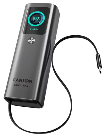 Baterie externă CANYON OnPower 265 20000mAh 165W Dark grey