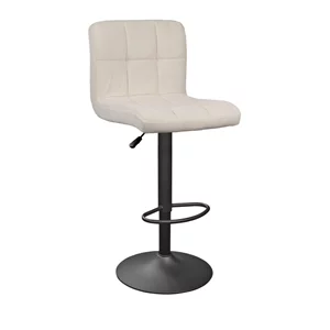 Image Scaun de bar SB-044 Catifea Beige MQCJ-3-B + Black Legs