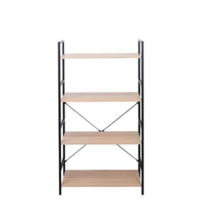 Image Стеллаж Columbus 4 nivele 63x30x124H Oak M37 Black
