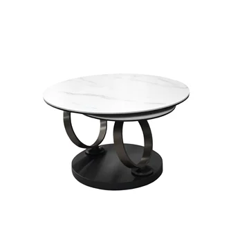 Masa de cafea Dion Matte White Marble