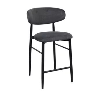 Scaun de Bar Meridian Catifea Grey HLR21