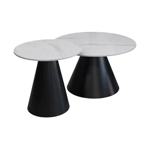 Image Set Masa cafea Arno D70x40 + D50x46 White