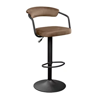 Scaun de Bar SB-31 Catifea Brown+Black Leg