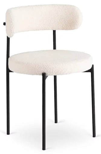 Scaun Mebel Elite Tulsa Cream/Black