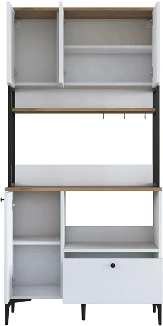 Bufet Mirage Meble JE159 White/Walnut