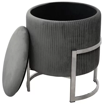 Puf Akord Porto Silver/Graphite