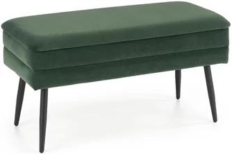 Bancheta Halmar Velva Dark Green/Black