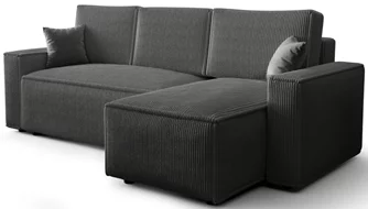 Canapea de colț Space Meble Ambro L Poso 60 Dark Grey