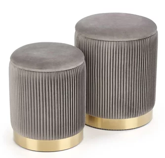 Set de pufuri Halmar Monty Gray