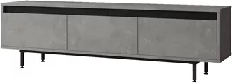Тумба под телевизор Mirage Design Luvio LV1-RL Concrete/Larex Black