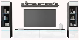 Living Bratex Vera II Matera/White Gloss
