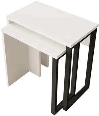 Набор журнальных столиков Mirage Design Ocean ON7-W White/Black