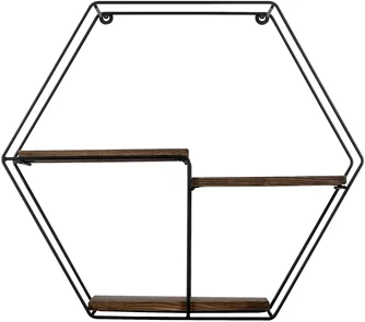 Полка Mirage Meble Narcissus Walnut/Black