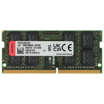 Оперативная память Kingston ValueRAM 16GB DDR4- 3200MHz SODIMM