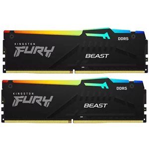 Image Memorie RAM Kingston FURY Beast RGB 64GB (Kit of 2x32GB)  DDR5-6000MHz