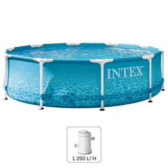 Бассейн INTEX Beachside Metal Frame 305×76 см