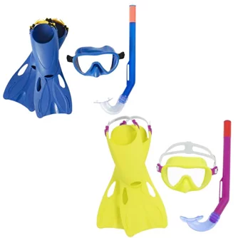 Set de înot Bestway labe + mască + tub 2 culori