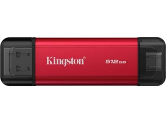Флеш накопитель Kingston Dual Portable SSD 512GB, Red