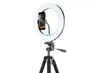 Кольцевая лампа Cellularline Ring Light Master 13" с треногой чёрная