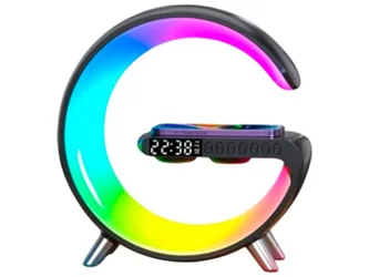 Умная LED-лампа G-Shape NH-69 Bluetooth и беспроводной зарядкой чёрная