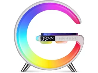 Умная LED-лампа G-Shape NH-69 с Bluetooth и беспроводной зарядкой белая