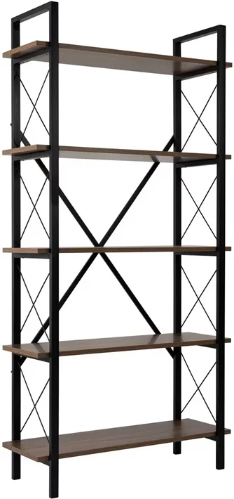Стеллаж Mirage Meble Elysian Walnut/Black