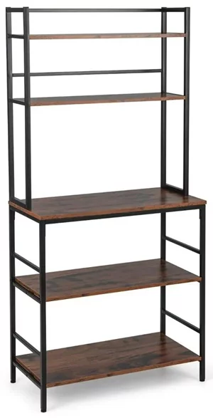 Image Стеллаж Costway HW67547CF Brown/Black