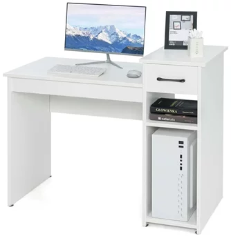Masă de calculator Costway CB10438WH White