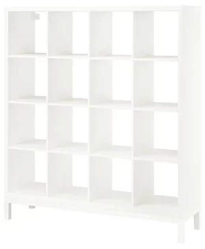 Image Стеллаж Ikea Kallax с рамой 147x164см Белый/Белый